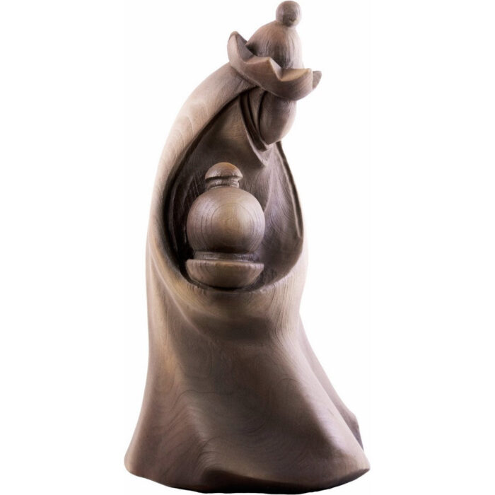 Trzech Króli - Melchior – elegancka rzeźba z drewna do biura Trzech Króli - Melchior rzeźba drewniana – dekoracja biura – ujęcie 2