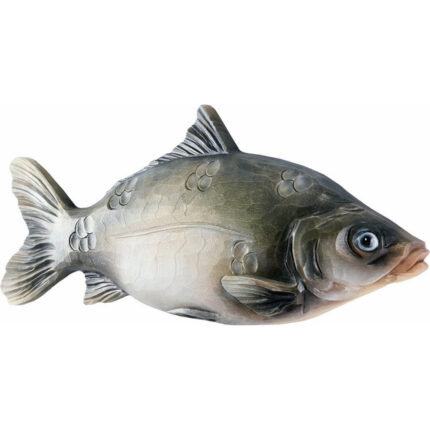 Karp - płaskorzeźba drewniana - rzeźba (Model 2) rzeźba drewniana – dekoracja gabinetu – ujęcie 2