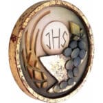 Pierwsza Komunia - Pamiątka Wdzięczności (model 1) figura drewniana – prezent na ślub