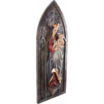 Święta Maryja i Dzieciątko Jezus - Styl Gotycki figura drewniana – prezent na jubileusz – ujęcie 2