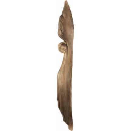 Anioł - sztuka współczesna - Zaduma (model 2) figura drewniana – prezent na rocznicę ślubu – ujęcie 2