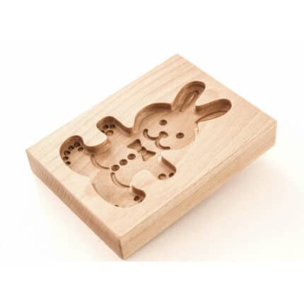 Forma do Piernika - Foremka do ciasteczek (Królik Wielkanocny) rzeźba drewniana – dekoracja gabinetu – ujęcie 4