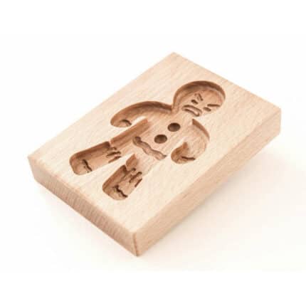 Forma do Piernika - Foremka do ciasteczek (Gingy - Ciastek - Wściekły!) rzeźba drewniana – dekoracja salonu – ujęcie 3