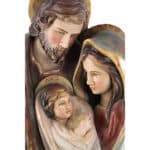 Święta Rodzina - Serce i Dom (model 2) figura drewniana – prezent na ślub