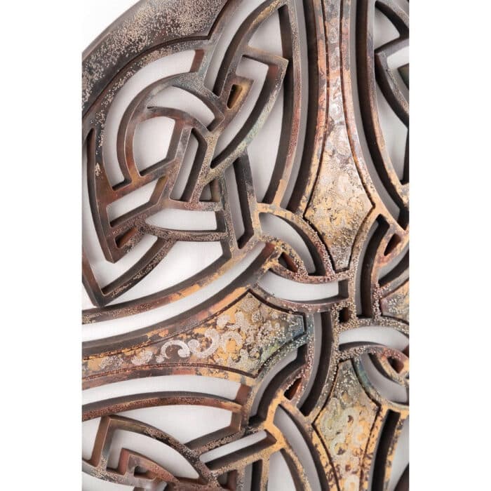 Dekoracja Ścienna (wzór celtycki 2) rzeźba drewniana – dekoracja salonu