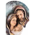 Święta Rodzina - Serce i Dom - Księżyc (model 8) figura drewniana – prezent na chrzest