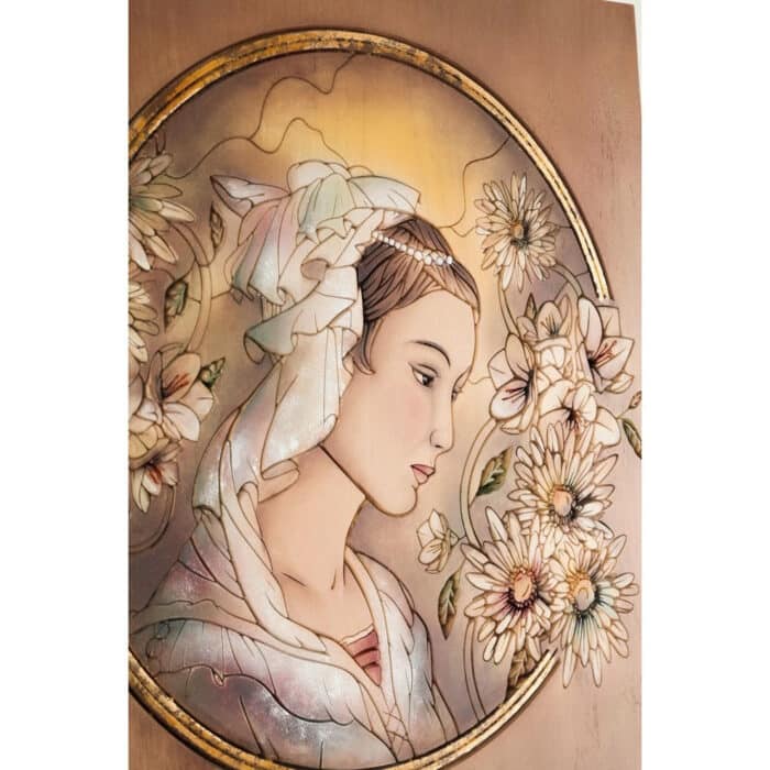 Portret Kobiety (model 2) rzeźba drewniana – dekoracja wnętrza