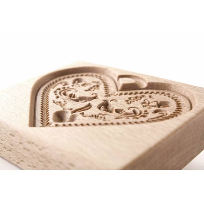 Forma do Piernika - Foremka do ciasteczek (Serce 1) rzeźba drewniana – dekoracja wnętrza – ujęcie 6