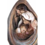 Święta Rodzina - Serce i dom - Kropla Miłości (model 7) figura drewniana – prezent na jubileusz – ujęcie 2