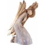 Anioł - Skromny (model 2) figura drewniana – prezent na jubileusz