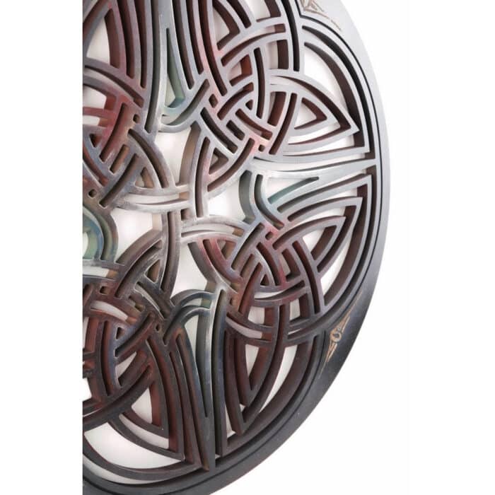 Dekoracja Ścienna (wzór celtycki 3) rzeźba drewniana – dekoracja salonu