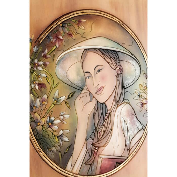 Portret Kobiety (model 6) rzeźba drewniana – dekoracja salonu