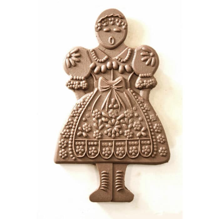 Forma do Piernika - Forma do ciasteczek (Pani Domu) – elegancka rzeźba z drewna do Forma do Piernika - Forma do ciasteczek (Pani Domu) rzeźba drewniana – dekoracja biblioteki – ujęcie 2