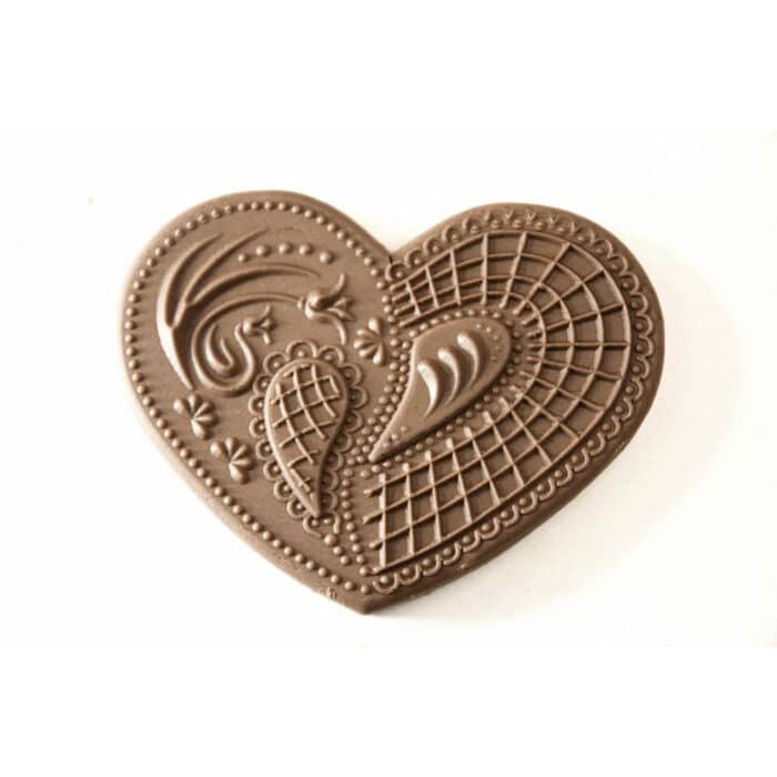 Forma do Piernika - Foremka do ciasteczek (Serce 3) rzeźba drewniana – dekoracja salonu – ujęcie 2