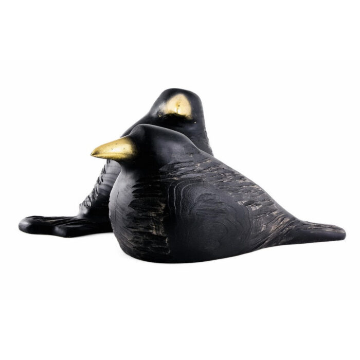 Czarna wrona / Kruk - rzeźba drewniana (Model 2) rzeźba drewniana – dekoracja salonu