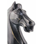 Koń Szachowy - rzeźba drewniana (rozmiar 1 - czarny) rzeźba drewniana – dekoracja salonu