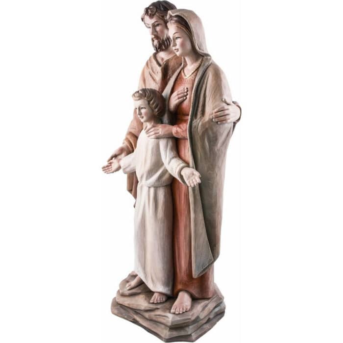 Święta Rodzina - Serce i Dom - (model 15) – drewniana figura na jubileusz Święta Rodzina - Serce i Dom - (model 15) figura drewniana – prezent na jubileusz