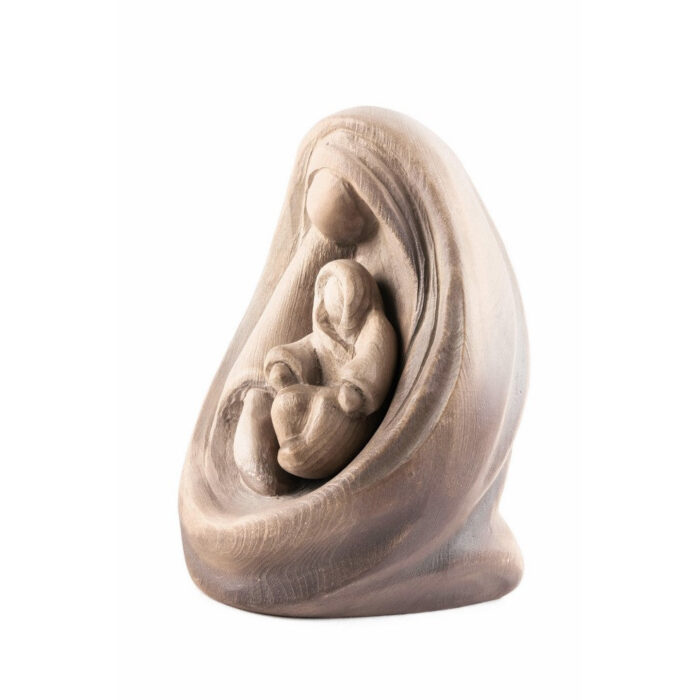 Święta Rodzina - Szopka - Nowoczesny projekt posągu (model 14) figura drewniana – prezent na pierwszą komunię – ujęcie 2