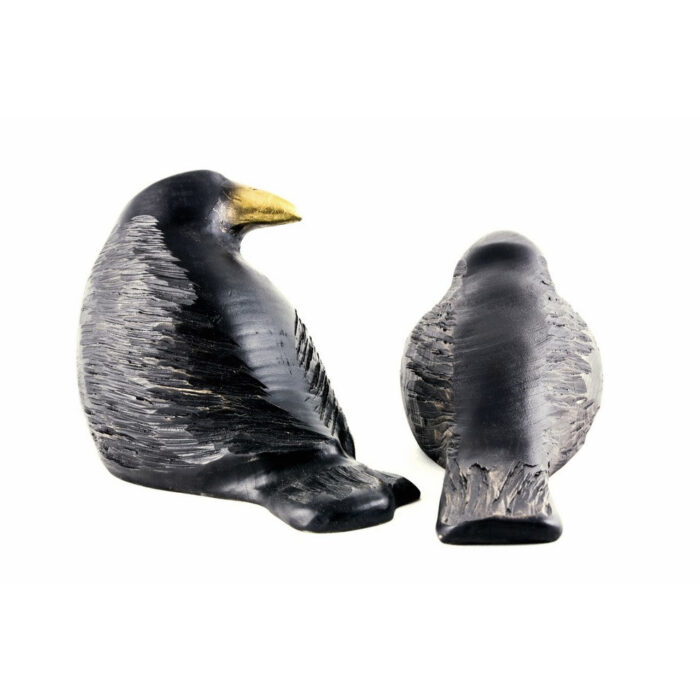 Czarna wrona / Kruk - rzeźba drewniana (Model 1) rzeźba drewniana – dekoracja salonu