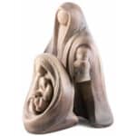 Święta Rodzina - Szopka - Nowoczesny projekt posągu (model 14) figura drewniana – prezent na rocznicę ślubu