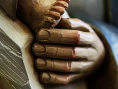 Święta Rodzina - Serce i Dom - Bizancjum (Model 4) - Złoto - Mega wielkość figura drewniana – prezent na ślub – ujęcie 4