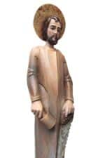 Św. Józef - Srebrne Niebo - na skałach rzeźba drewniana – dekoracja wnętrza