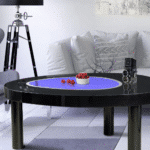 Stolik kawowy - 'Largo' rzeźba drewniana – dekoracja salonu – ujęcie 3